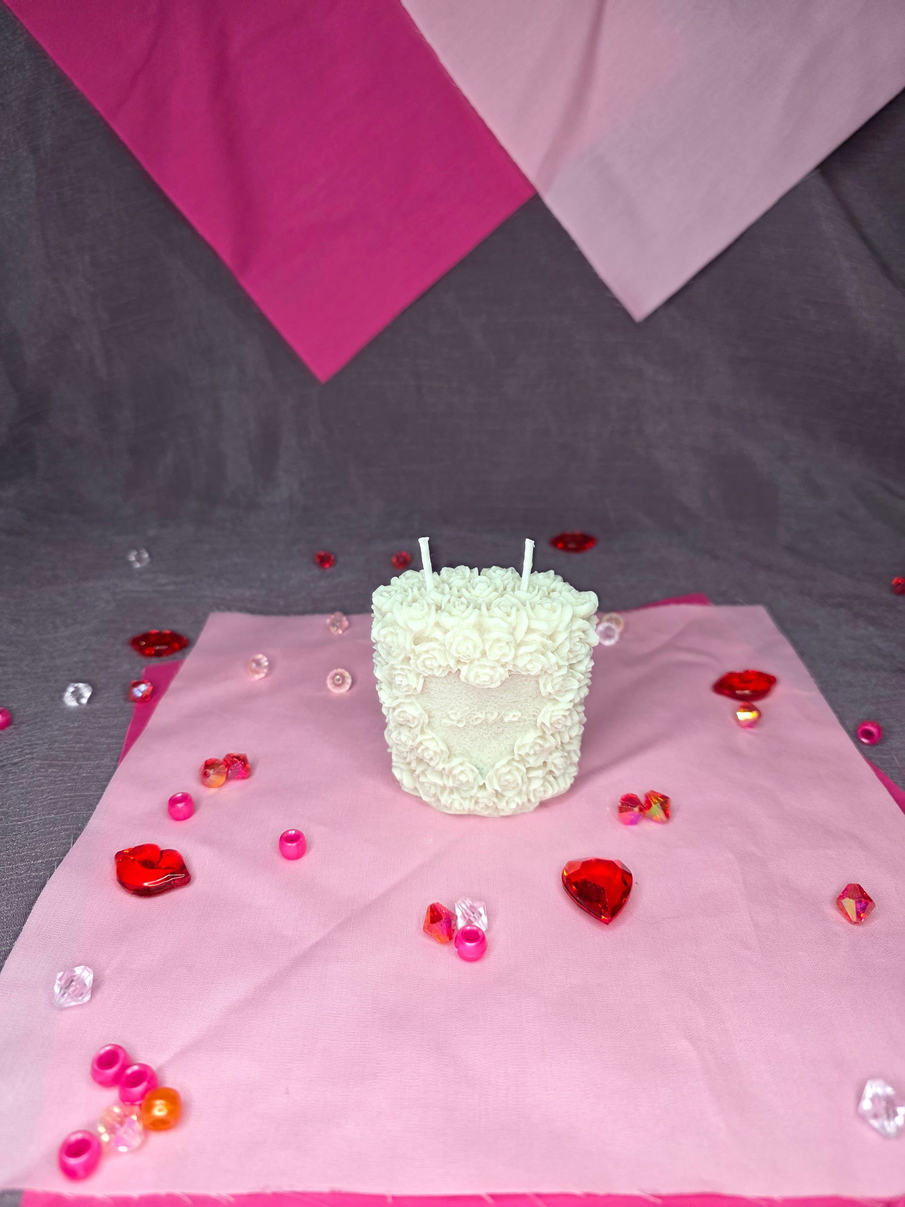 Rose Oval w/Love in the Middle