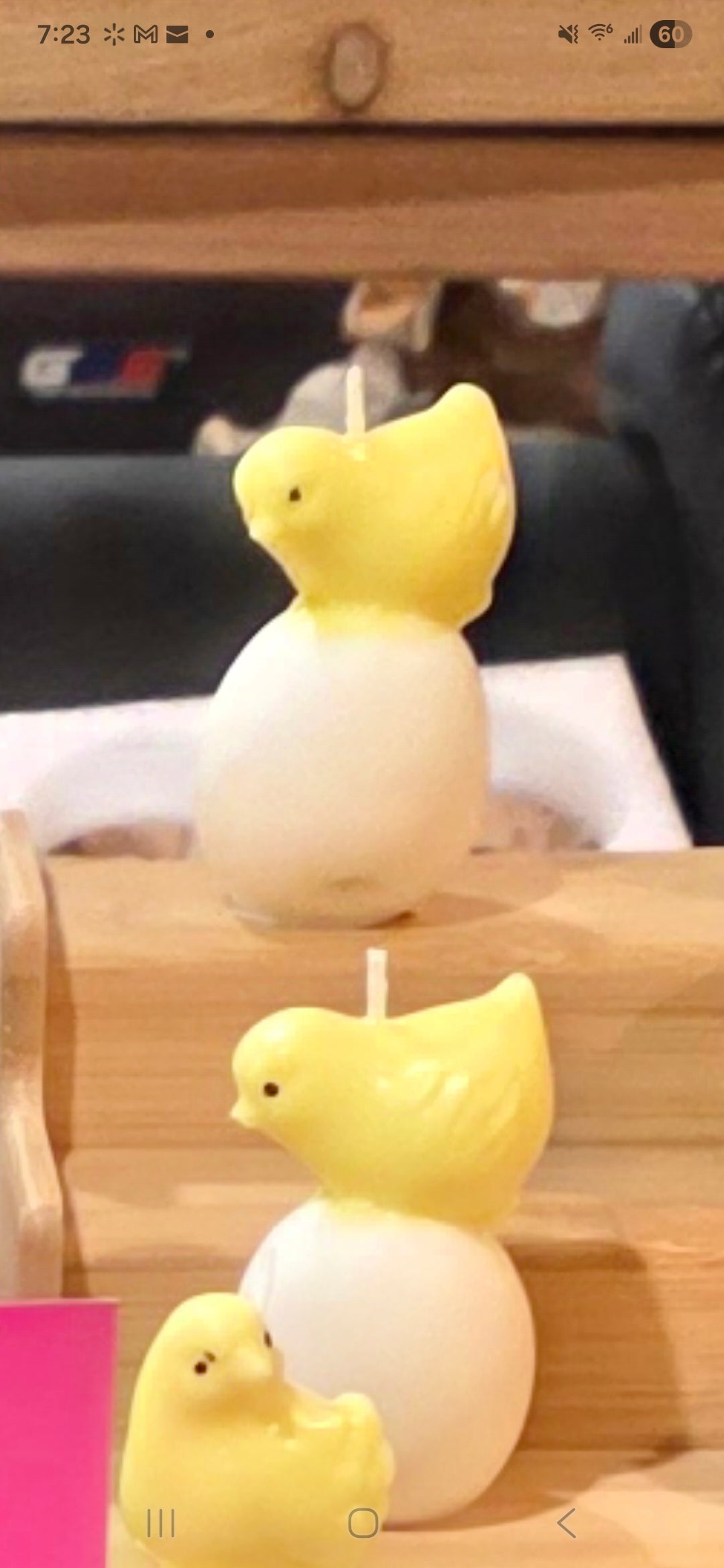 Chicken On An Egg Sculptured Candle