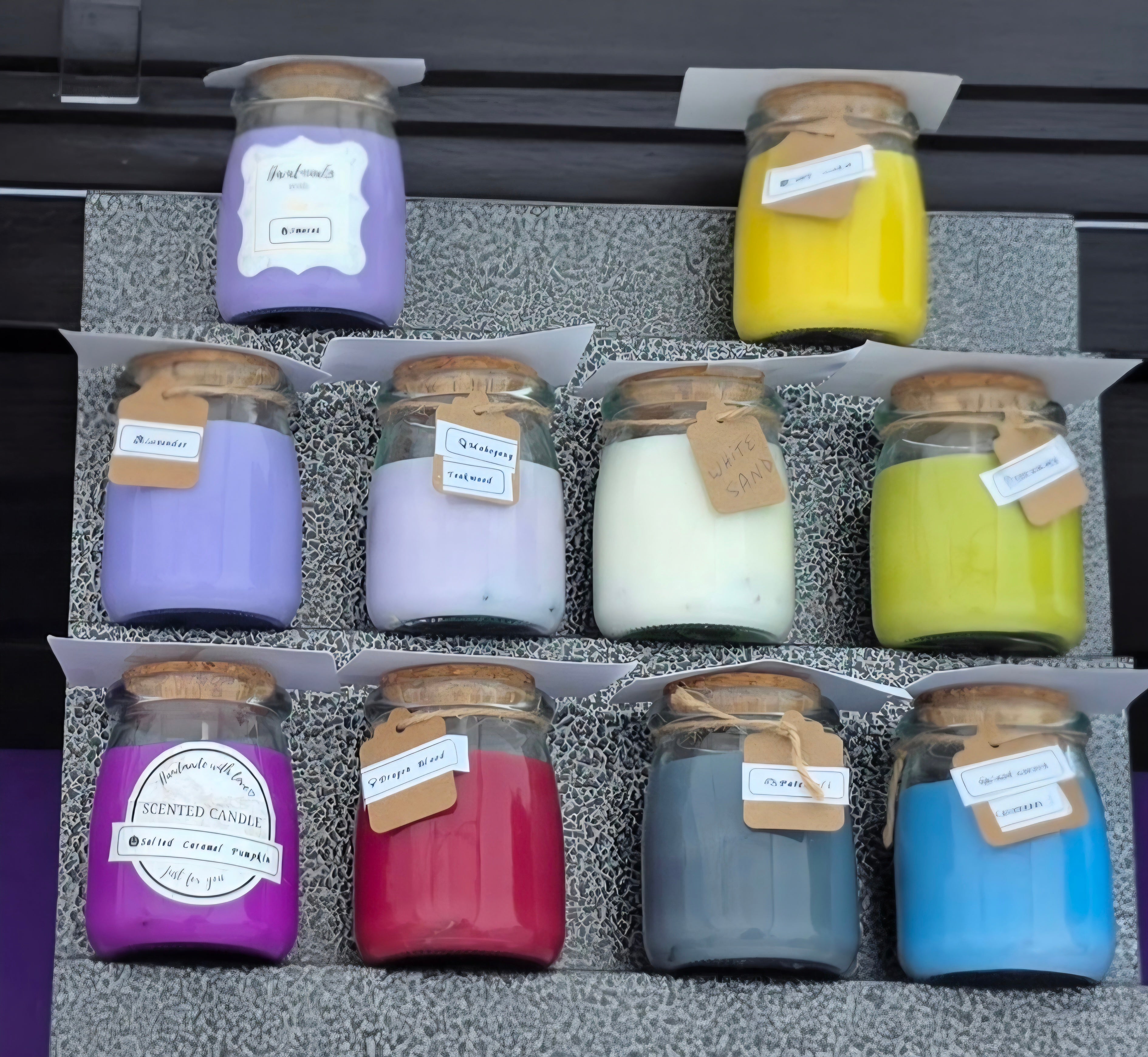 Crystal Infused Honey Jar Candles