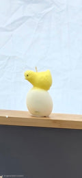 Chicken On An Egg Sculptured Candle