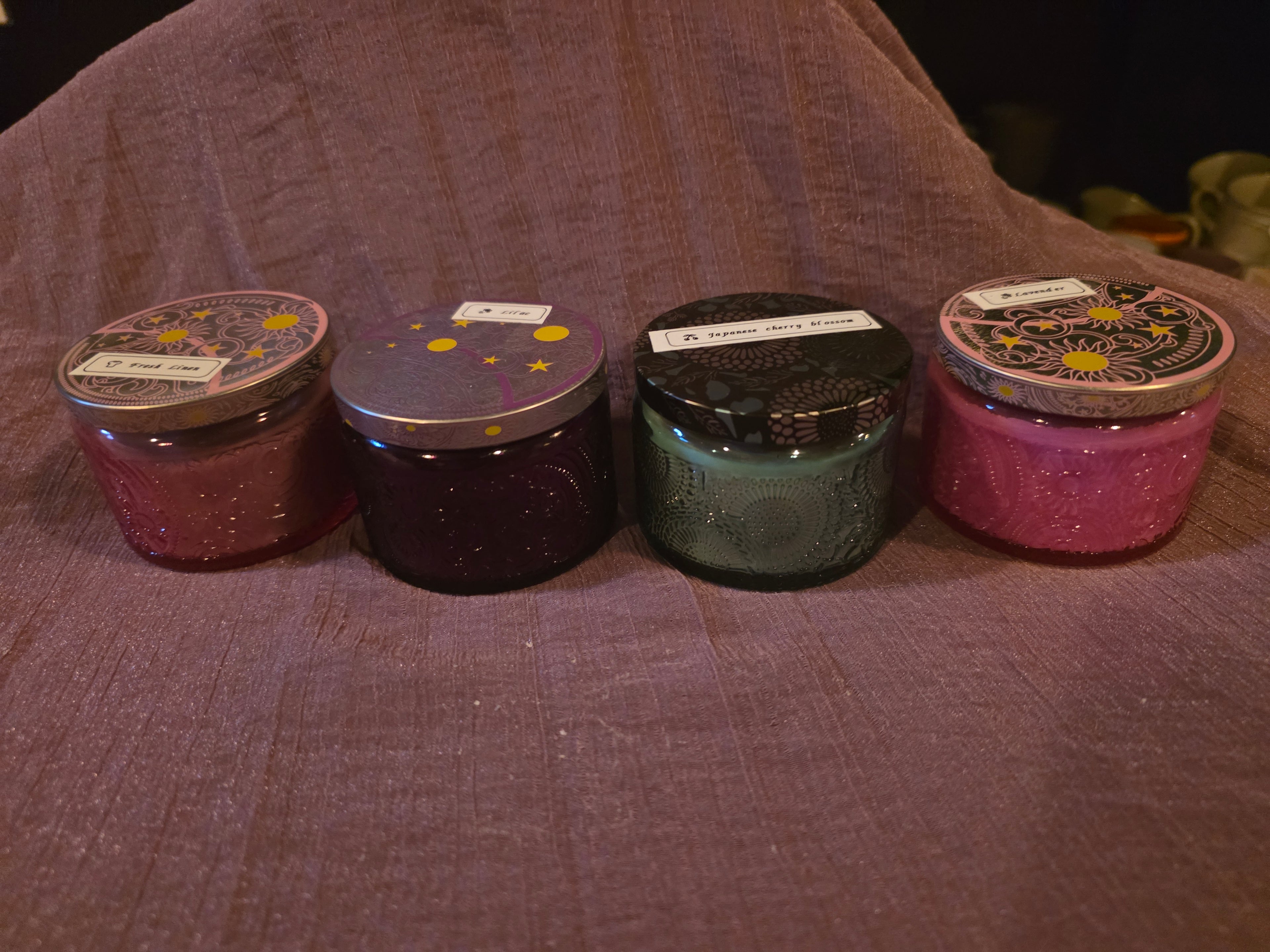 Star and Moon Glass Jar Candles