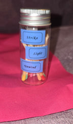 Wooden Matches in a Bottle