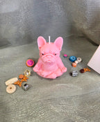 Yoga Dog Sculptured Candle
