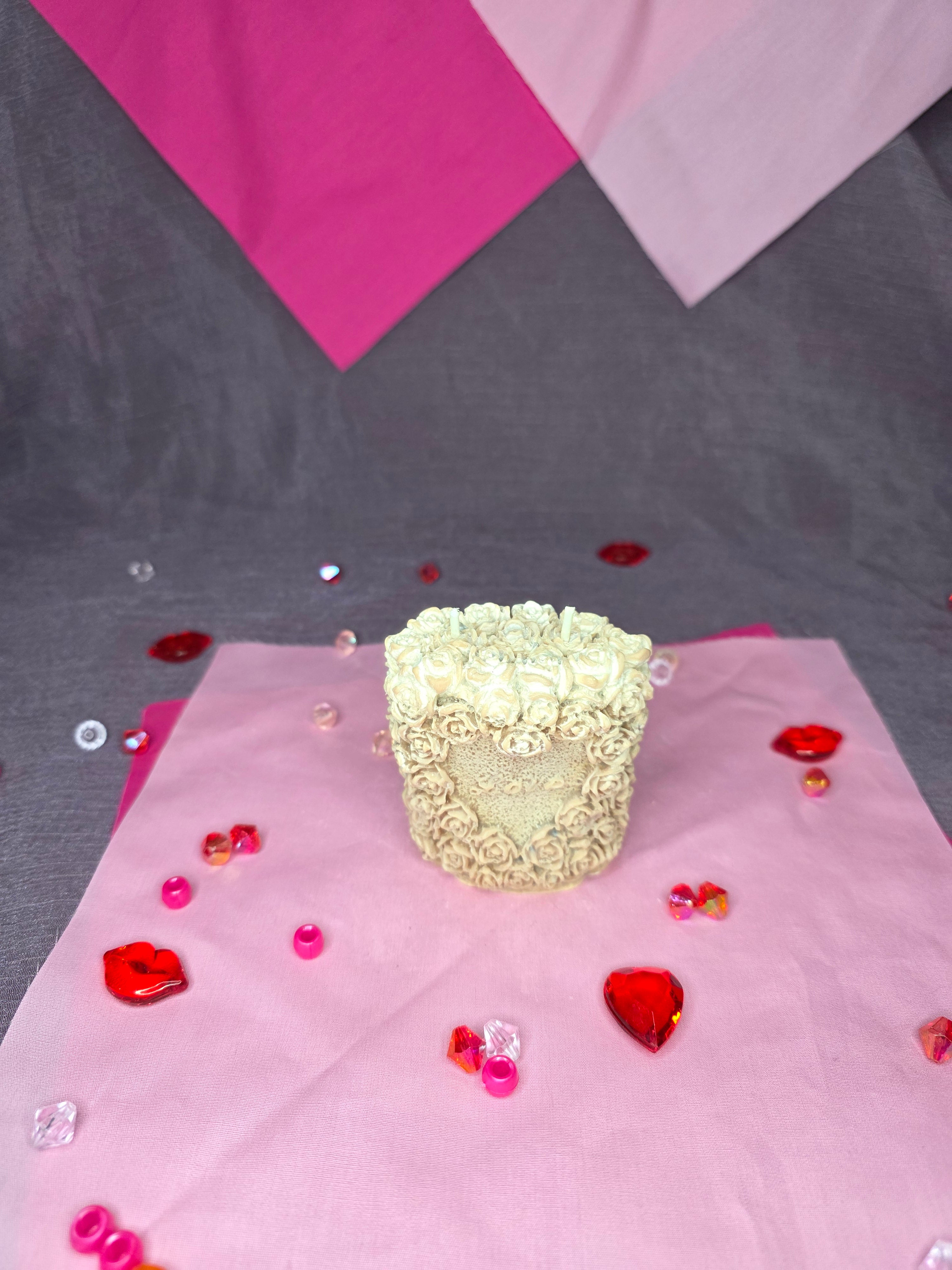 Rose Oval w/Love in the Middle