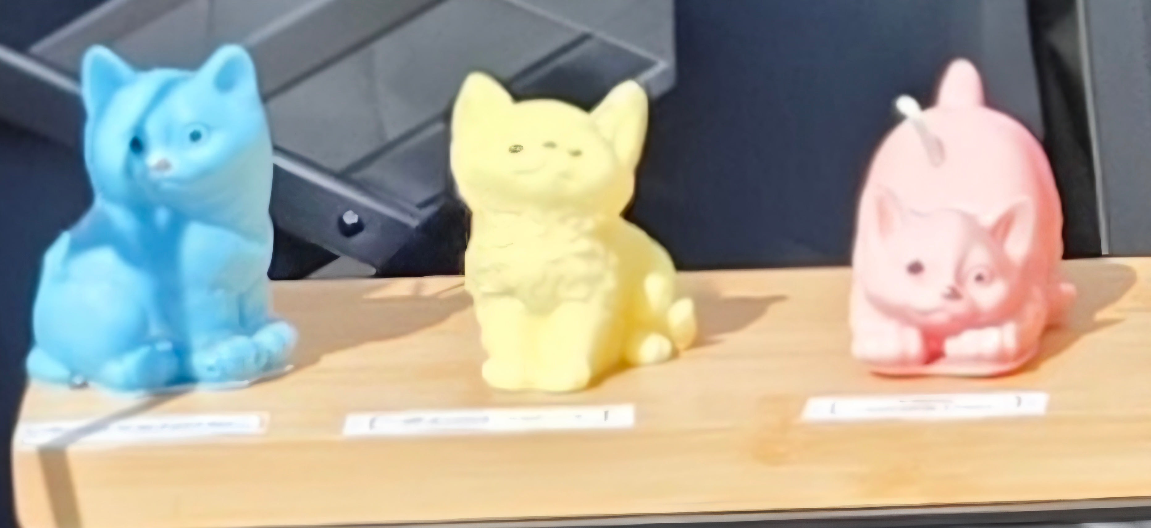 Petite Cat Figurine Sculptured Candle