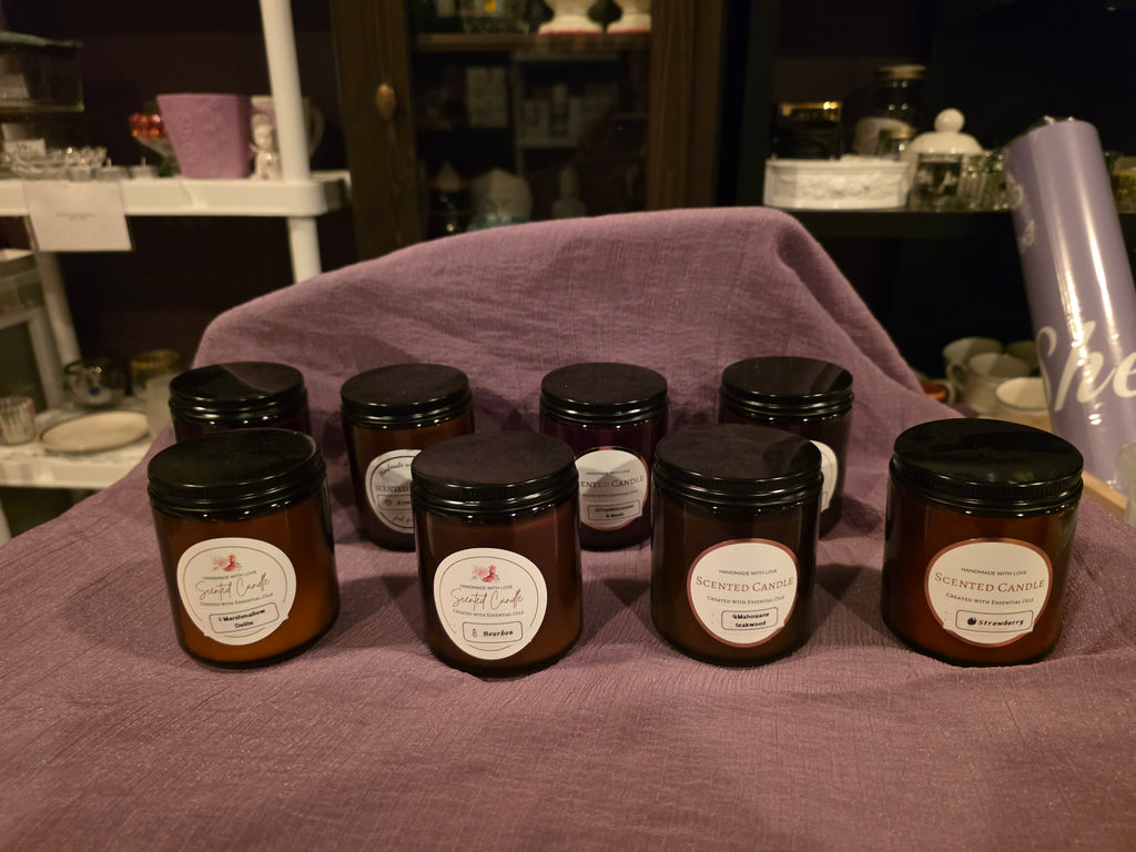 Timeless Amber Glass Jar Candles